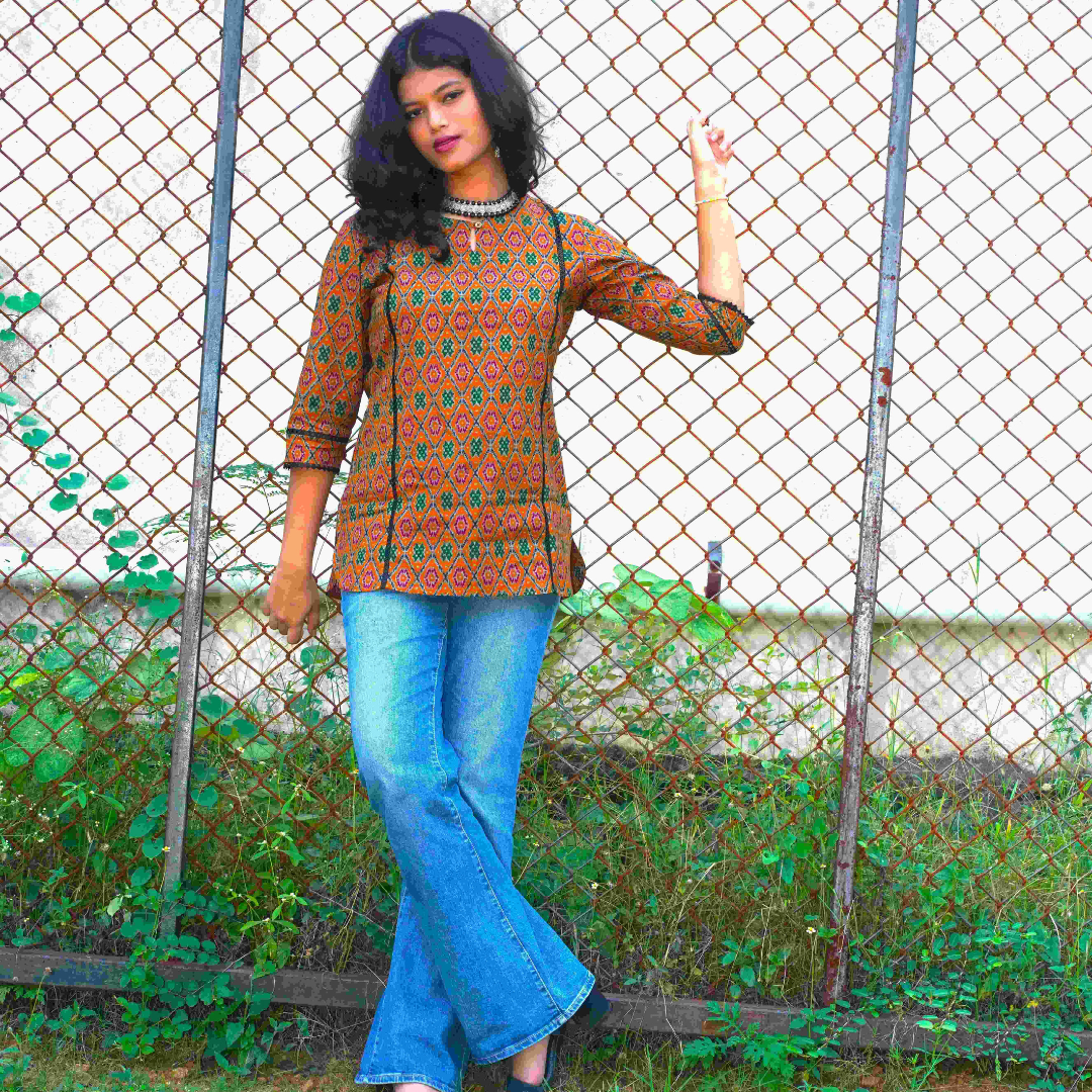 Mustard Short Kurtas