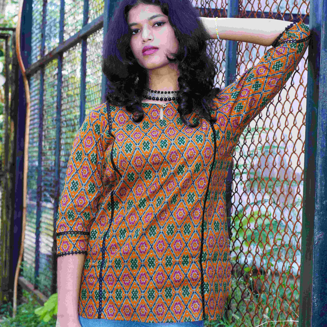 Mustard Short Kurtas