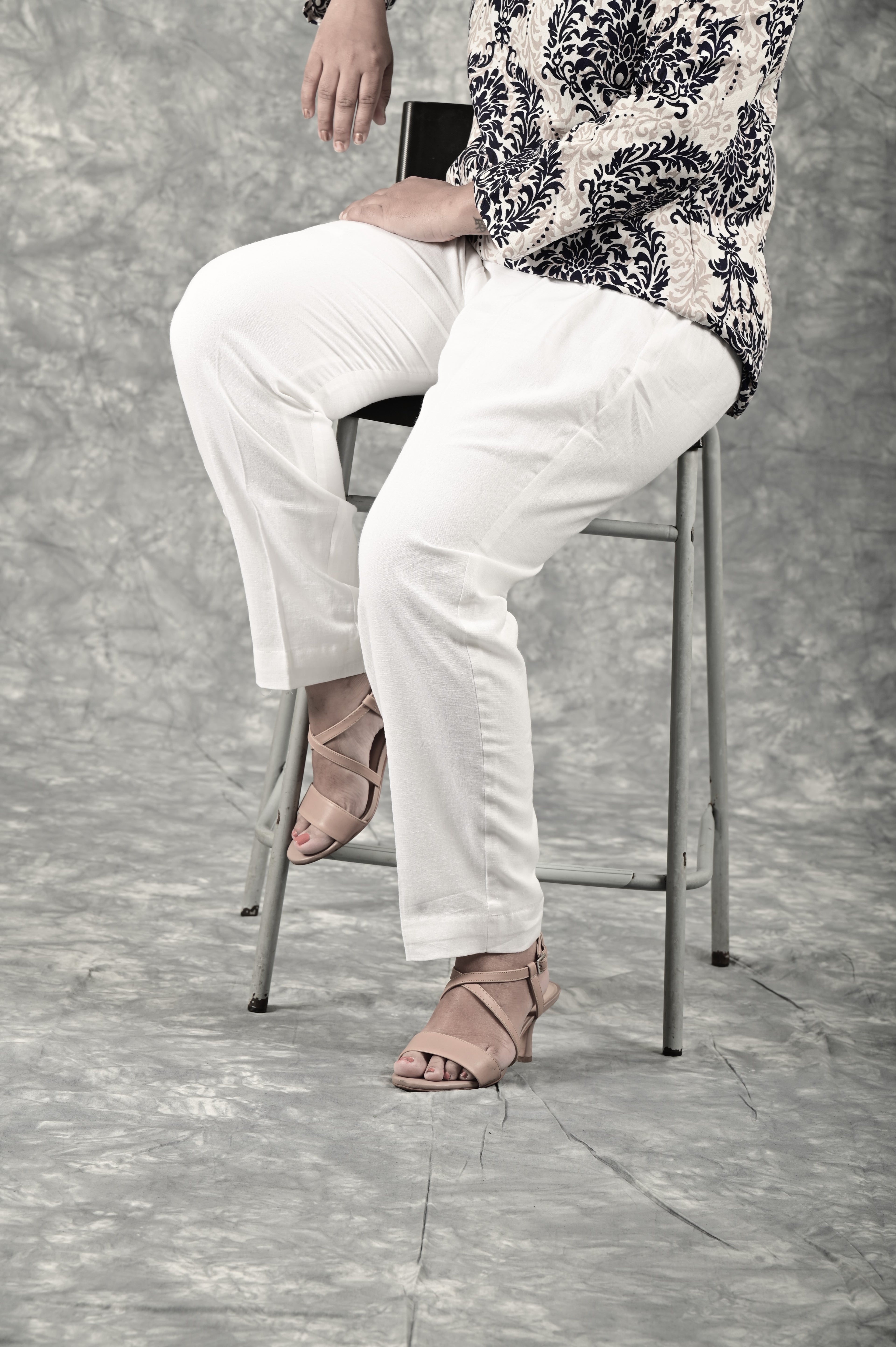 Straight White Pants