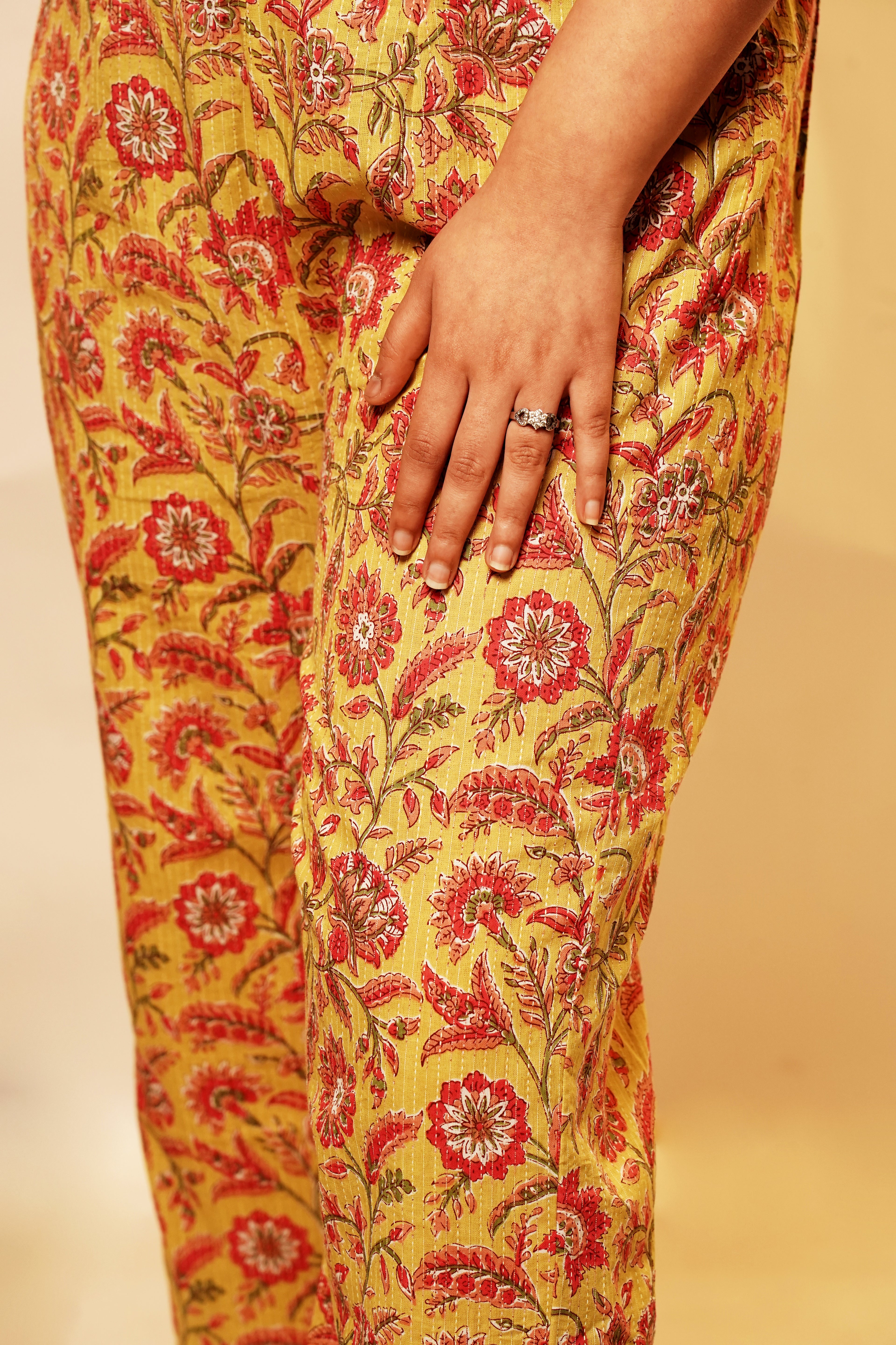 Yellow Floral Palazzo