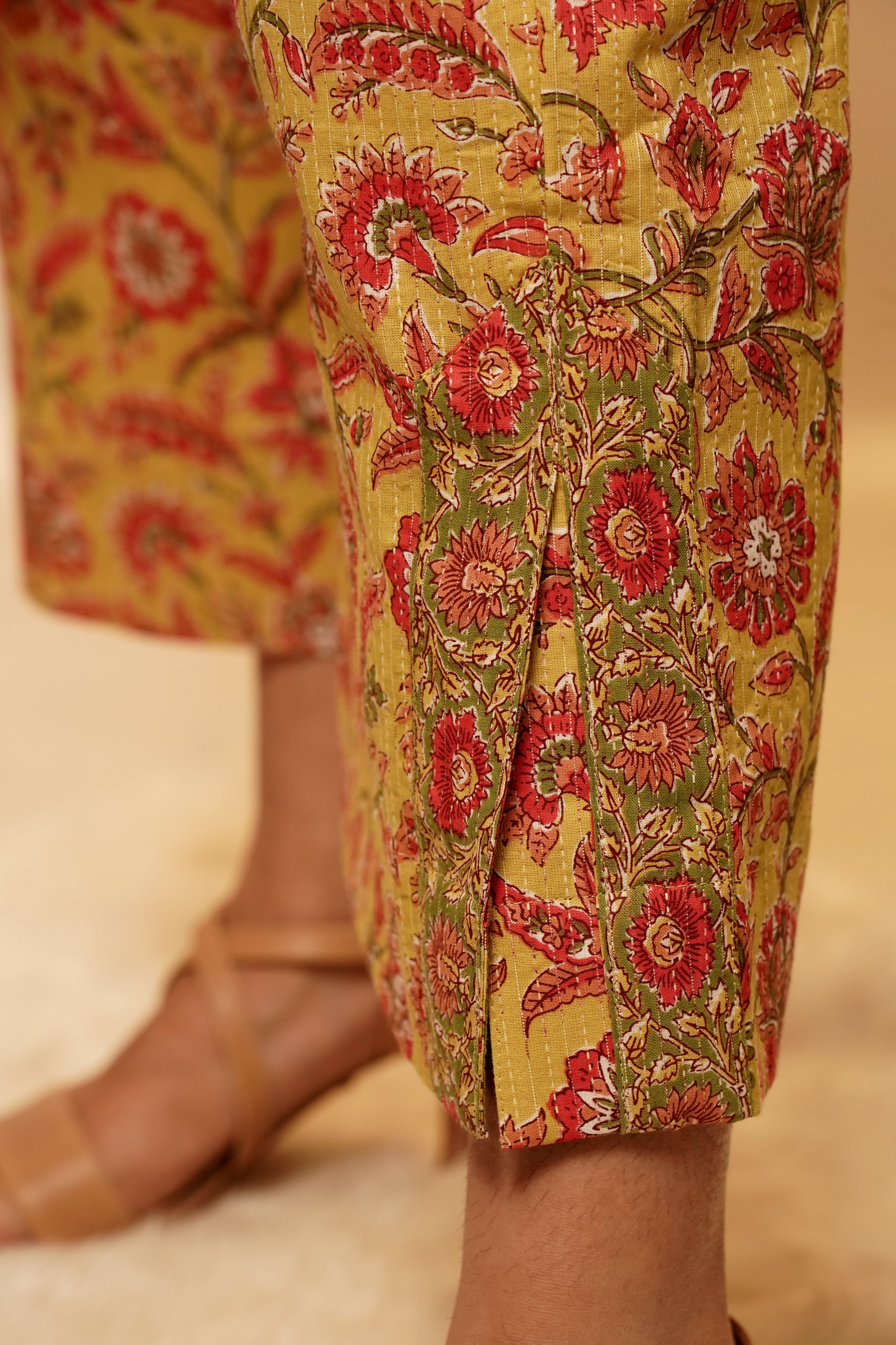 Yellow Floral Palazzo