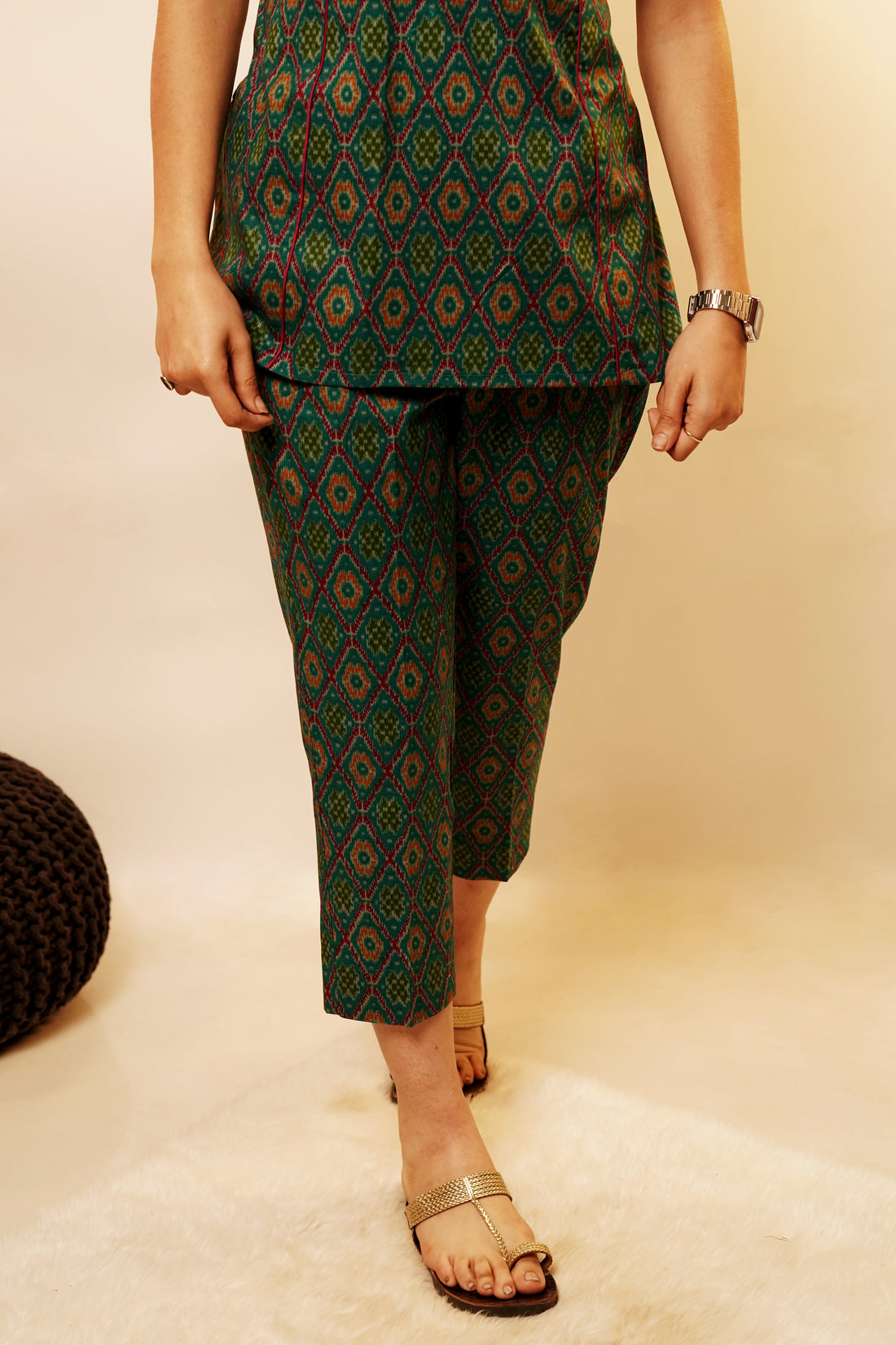 Green Ikkat Pants