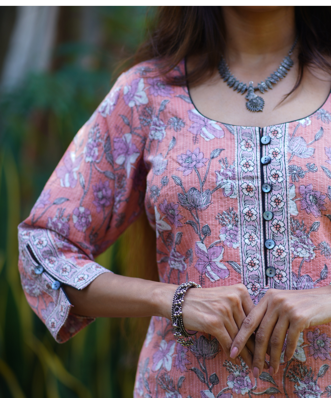 Peach Long Kurta