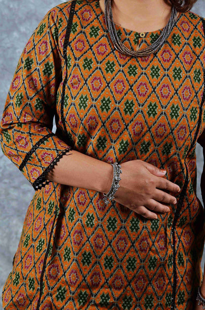 Mustard Short Kurtas