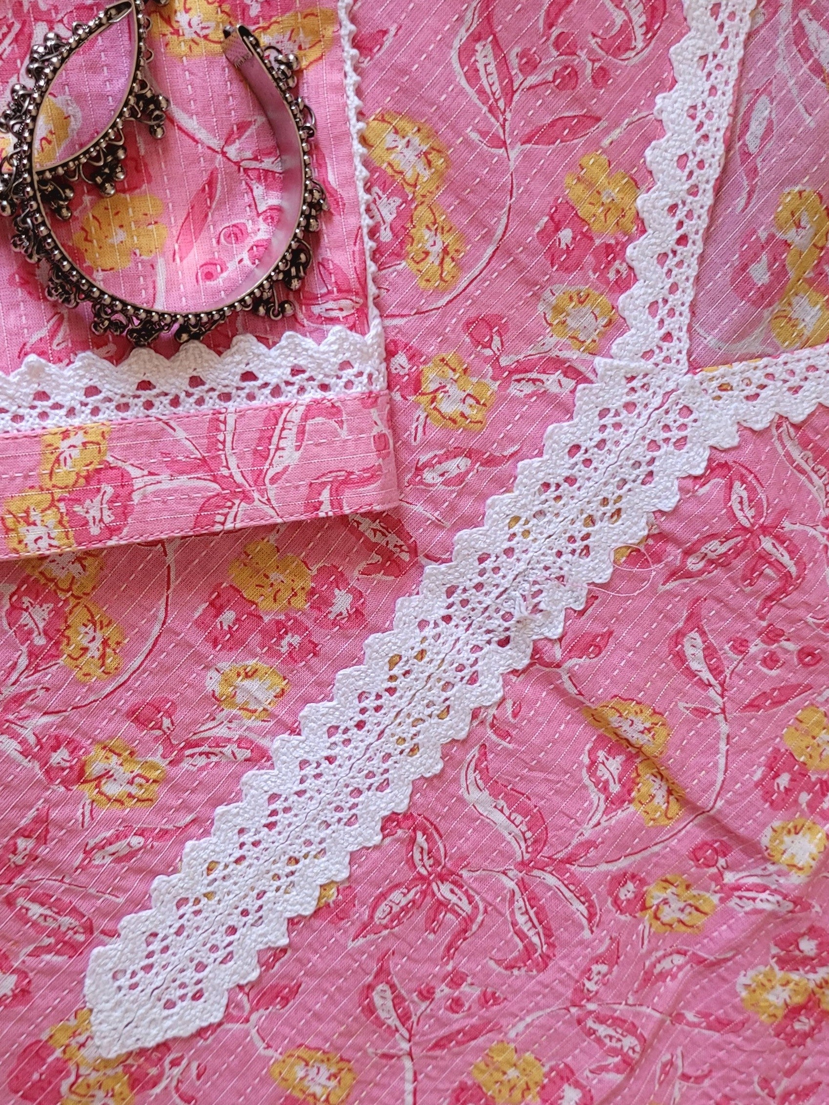 Long Pink Kurta