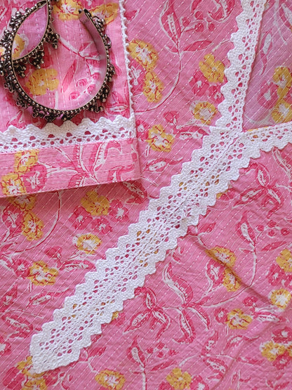 Long Pink Kurta